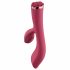 Rose di Raytech - Vibratore ricaricabile e impermeabile con stimolatore clitorideo (rosso) 