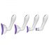 Set di Pompe Suction Vibranti Doc Johnson Intimate - Viola (4 Pezzi) 