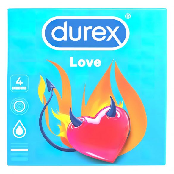 Durex preservativi Love - preservativi Easy-on (4 pezzi)