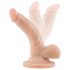 Dott. Skin 4 - Dildo realistico con ventosa e testicoli - colore naturale (12cm) 