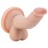 Dr. Skin 4 - Dildo realistico con testicoli e base ventosa - naturale (12cm)