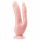 Dr. Skin 8 - dildo doppio con base a ventosa (color carne)