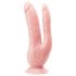 Dr. Skin 8 - dildo doppio con base a ventosa (color carne)