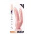 Dr. Skin 8 - dildo doppio con base a ventosa (color carne)