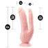 Dr. Skin 8 - dildo doppio con base a ventosa (color carne)