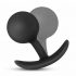 Plug Anale Platinum Vibra con Sfera Interna Mobile - Dildo Anale Nero 