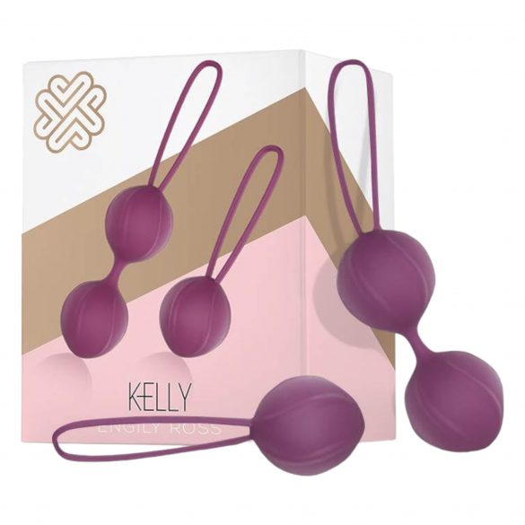 Kit Allenamento Pelvico Engily Ross Kelly - Set di 2 Sfere Geisha (Viola) 