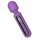 Massaggiatore Vibrante Ricaricabile Whisper Engily Ross con Display Digitale (Viola) 