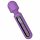 Massaggiatore Vibrante Ricaricabile Whisper Engily Ross con Display Digitale (Viola) 