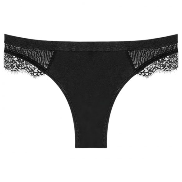 Adalet Flora Normal - Slip mestruale nero elegante - M