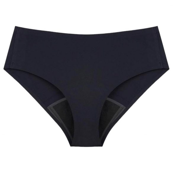 Mutandina Mestruale Sostenibile Ocean High-Waist - Per Flusso Normale (Nera)  - L