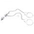 LateToBed BDSM - manette con plug anale (argento)