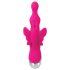 Evolved - Vibratore rosa con perline e stimolatore clitorideo