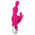 Evolved - Vibratore rosa con perline e stimolatore clitorideo