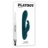 Vibratore Rabbit Playboy - Ricaricabile e Impermeabile con Stimolatore Clitorideo (Turchese)