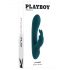 Vibratore Rabbit Playboy - Ricaricabile e Impermeabile con Stimolatore Clitorideo (Turchese) 