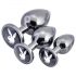 Playboy - Set plug anale 3 pezzi (argento)