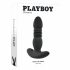 Playboy - vibratore anale ricaricabile a spinta (nero)