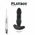 Playboy - vibratore anale ricaricabile a spinta (nero)