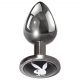 Playboy Tux - Mini Dildo Anale in Metallo (Argento) 