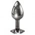 Playboy Tux - Mini Dildo Anale in Metallo (Argento) 