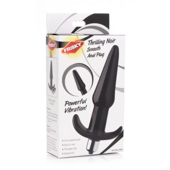 Vibratore Anale Frisky Smooth (Nero) 