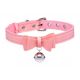 Collare Golden Kitty con Fiocco e Campanellino (rosa) 