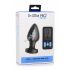 Vibratore Anale Zeus in Velluto con Telecomando Wireless e Funzione E-Stim (Nero) 