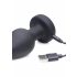 Vibratore Anale Zeus in Velluto con Telecomando Wireless e Funzione E-Stim (Nero) 