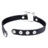 Collare Kinky Kitty della Master Series con Pendente a Forma di Testa di Gatto (Nero) 