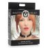 Master Series Kinky Kitty - Collare con testa di gatto e anello (nero)