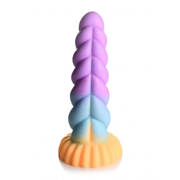 Fallico dell'Unicorno Mystique - Dildo Iridescente 21cm (Viola-Giallo) 