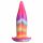 Lingua di Unicorno Fluorescente in Silicone - Dildo 21cm (arcobaleno) 