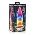 Lingua di Unicorno Fluorescente in Silicone - Dildo 21cm (arcobaleno) 