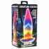 Lingua di Unicorno Fluorescente in Silicone - Dildo 21cm (arcobaleno) 