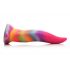 Lingua di Unicorno Fluorescente in Silicone - Dildo 21cm (arcobaleno) 