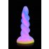 Dildo unicorno luminoso Moon Rider - viola e rosa