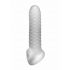 Guaina Pene Fat Boy Checker - Lunghezza 17cm - Color Latte 