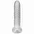 Guaina Pene Fat Boy Checker - Lunghezza 17cm - Color Latte 