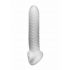 Fodero Stimolante a Onde Fat Boy - Penienvelopante (19cm) - Bianco Latte 