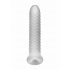 Fodero Stimolante a Onde Fat Boy - Penienvelopante (19cm) - Bianco Latte 