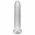 Fodero Stimolante a Onde Fat Boy - Penienvelopante (19cm) - Bianco Latte 