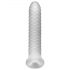 Fodero Stimolante a Onde Fat Boy - Penienvelopante (19cm) - Bianco Latte 