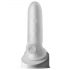 Fat Boy Micro Costolato - Guaina Pene (15cm) - Bianco Latte 