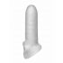 Fat Boy Micro Costolato - Guaina Pene (15cm) - Bianco Latte 