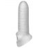 Fat Boy Micro Costolato - Guaina Pene (15cm) - Bianco Latte 