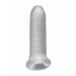 Fat Boy Micro Costolato - Guaina Pene (15cm) - Bianco Latte 