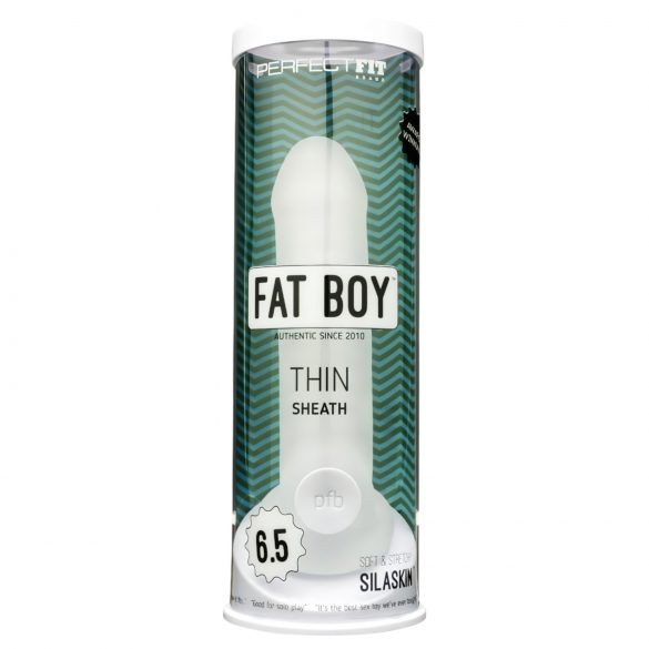 Fat Boy Sottile - Guaina Peniena Snellente (17cm) - Bianco Latte 