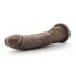 Dott. Skin 8,5 - dildo realistico con ventosa - marrone (20,5 cm) 