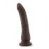 Dott. Skin 8,5 - dildo realistico con ventosa - marrone (20,5 cm) 